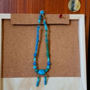 Necklace earrings and ring